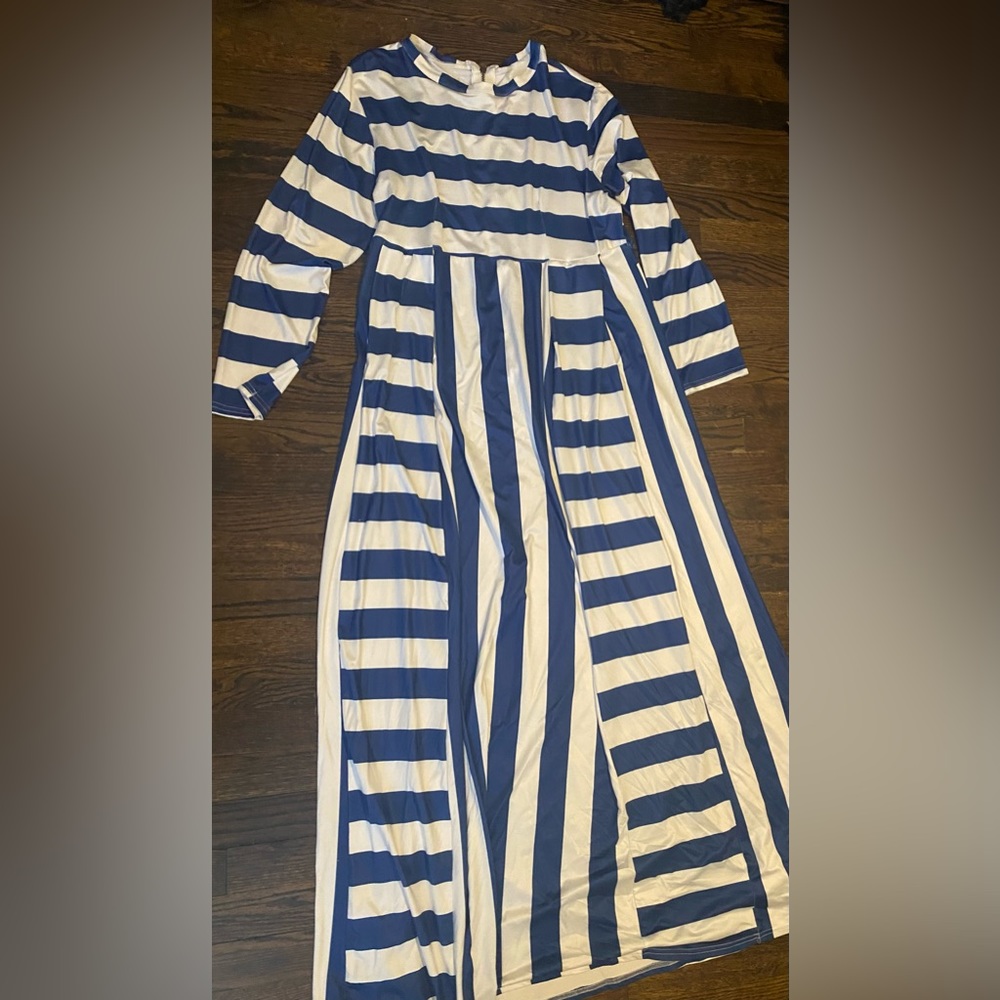 Blue and White Stripped Dress. Bundle and save 👗